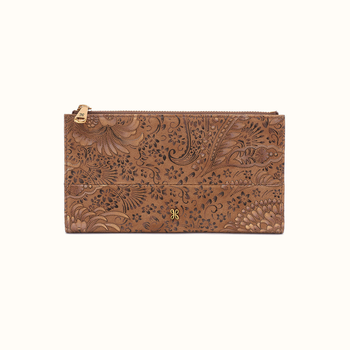 Hobo Bags “Jill” Large Bifold Wallet-Mink Folklore