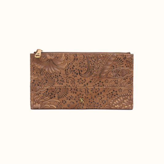 Hobo Bags “Jill” Large Bifold Wallet-Mink Folklore