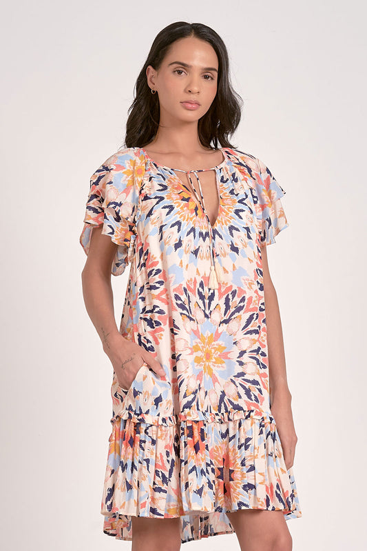 Elan “Mandie” Dress - Multi Kaleidescope