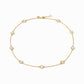 Julie Vos Valencia Delicate Station Necklace - Mother of Pearl