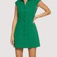 Lost + Wander "Portofino Bliss" Mini Dress-Forest Green