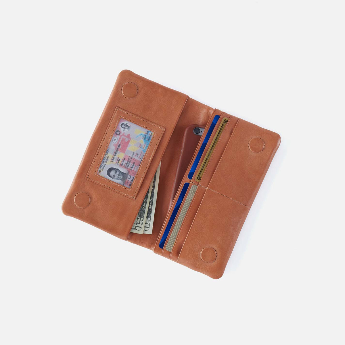 Hobo Bags “Lumen” Continental Wallet-Harvest Wheat