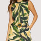 Lost + Wander “Palm Serenade” Romper- Green