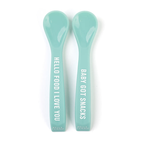 Bella Tunno "Hello Food I Love You/Baby Got Snacks" Spoon Set