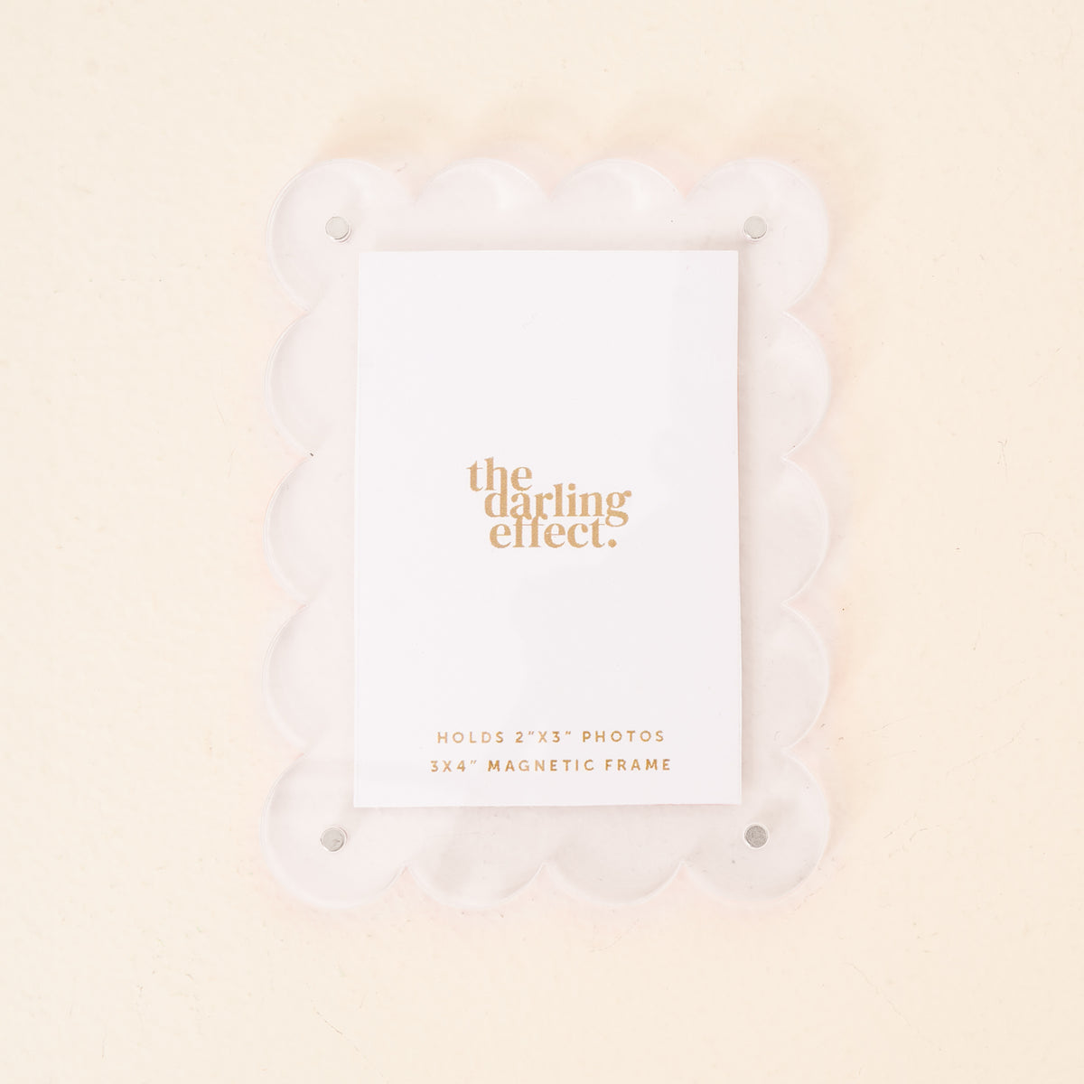 The Darling Effect Mini Acrylic Picture Frame Magnet-Clear