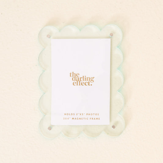 The Darling Effect Mini Acrylic Picture Frame Magnet-Pale Blue