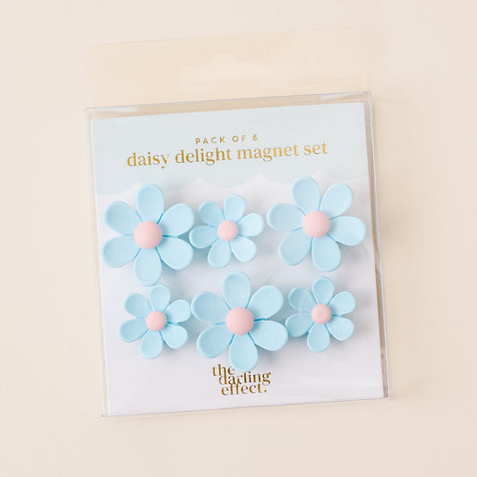 The Darling Effect Daisy Delight Magnet Set-Blue