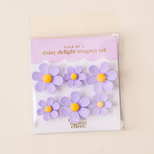 The Darling Effect Daisy Delight Magnet Set-Lilac