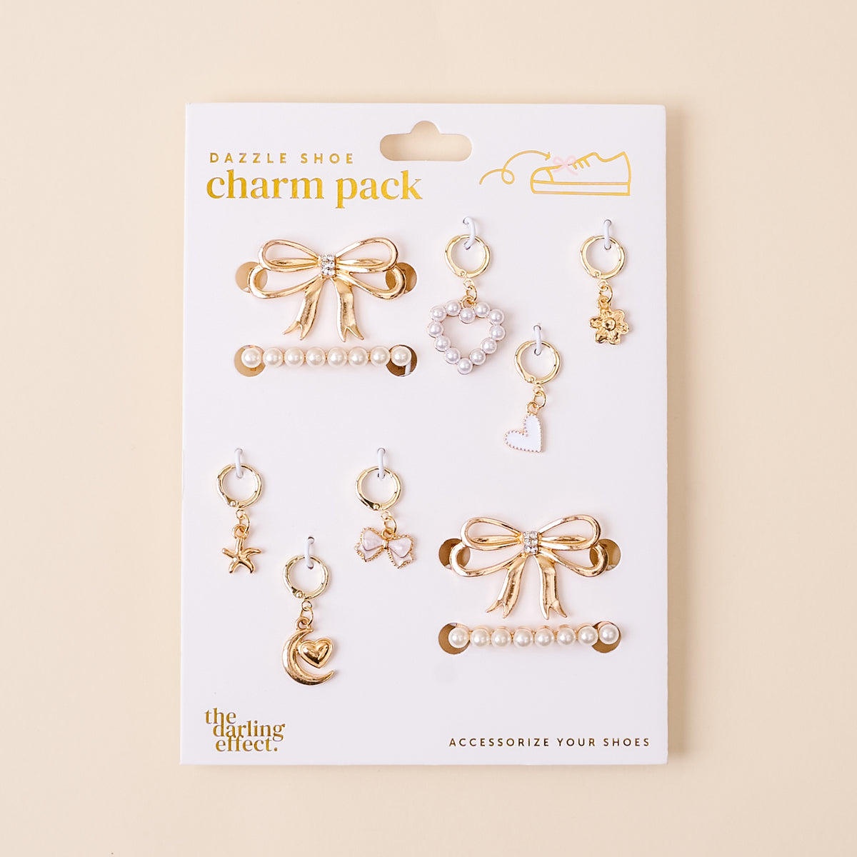 The Darling Effect Dazzle Shoe Charm Pack-Fancy Flair