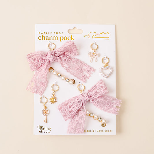 The Darling Effect Dazzle Shoe Charm Pack-Key to my Heart