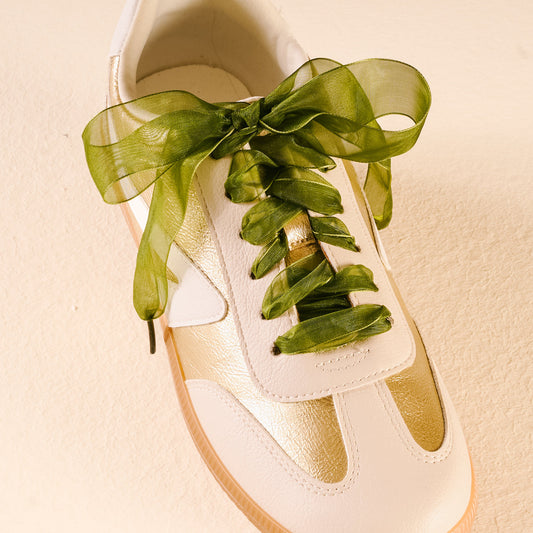 The Darling Effect Step It Up Shoelaces-Sheer Green