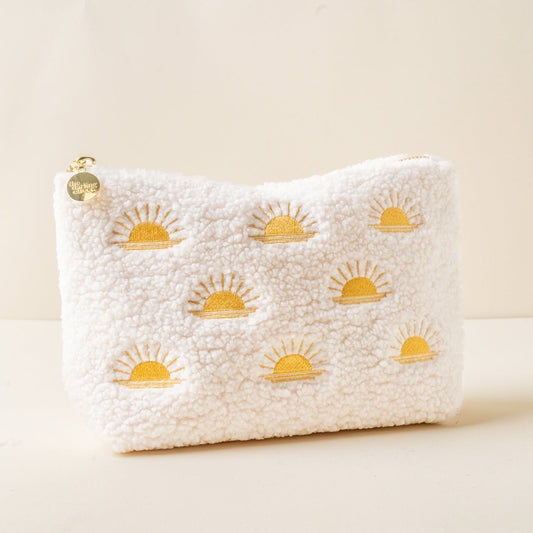 The Darling Effect "Sunshine" Teddy Pouch-Ivory