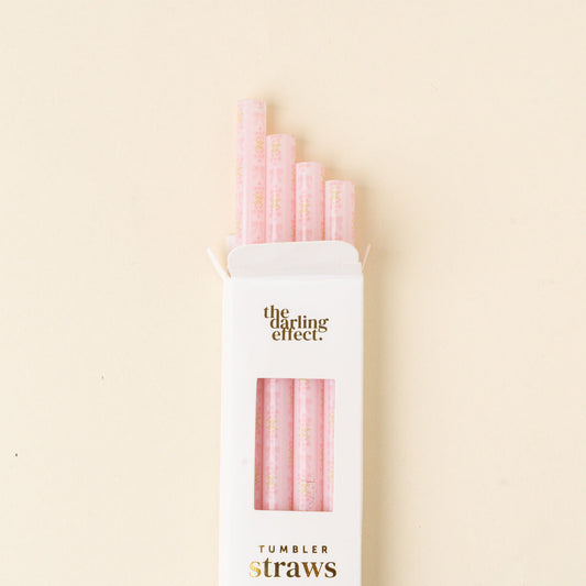 The Darling Effect 40 oz Tumbler Straw Set-Oh So Fancy Pink