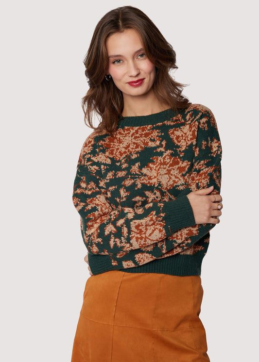 Lost +Wander "Rosetta" Sweater- Green Multi