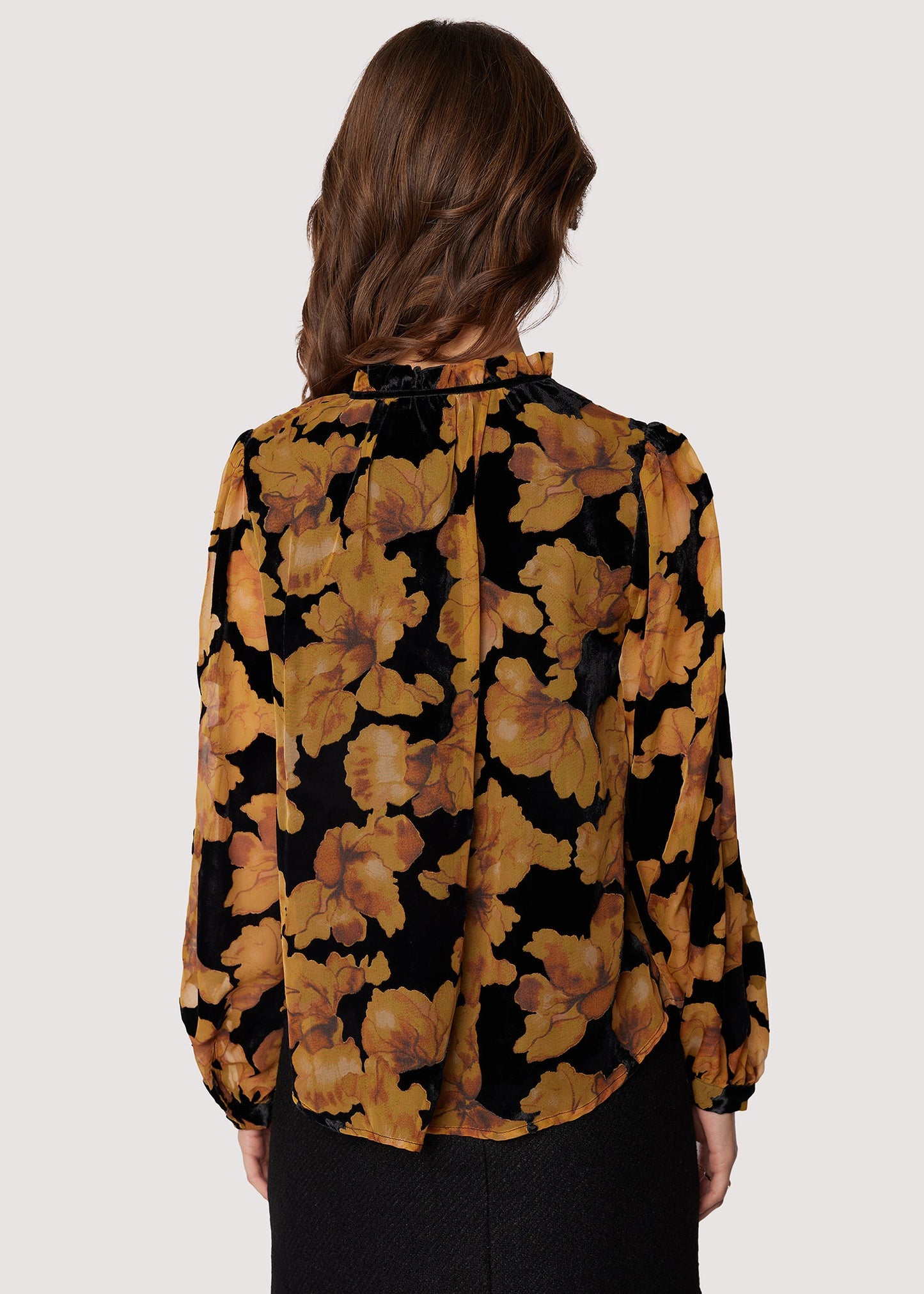 Lost + Wander "Massimo" Blouse-Black/Gold