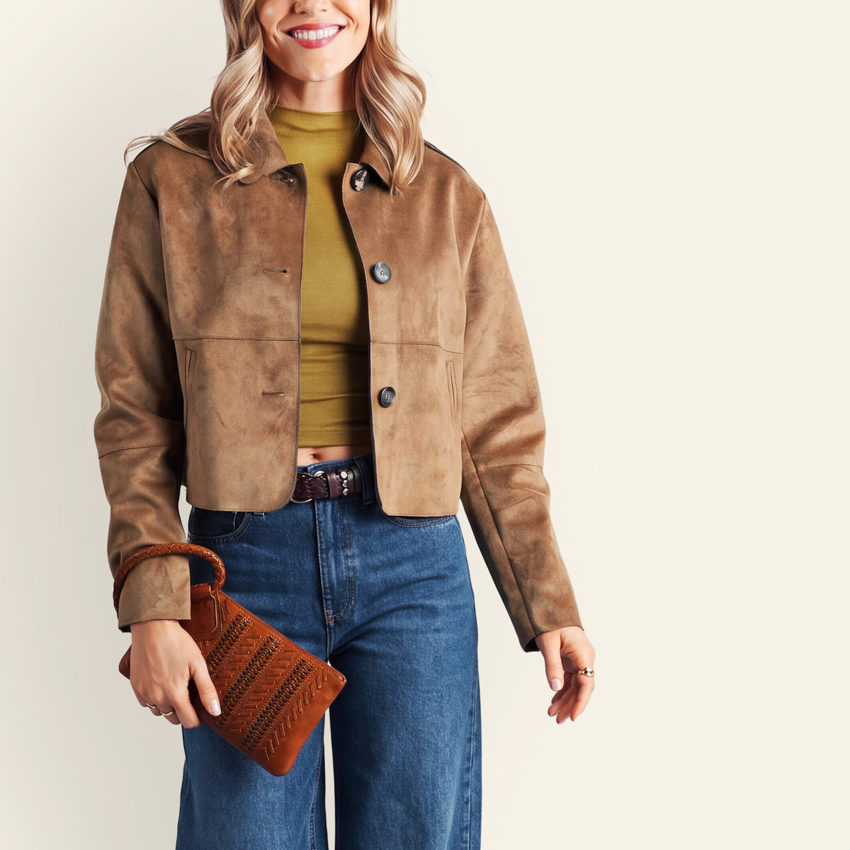 Hobo Bags “Sable” Wristlet-Kindling Brown