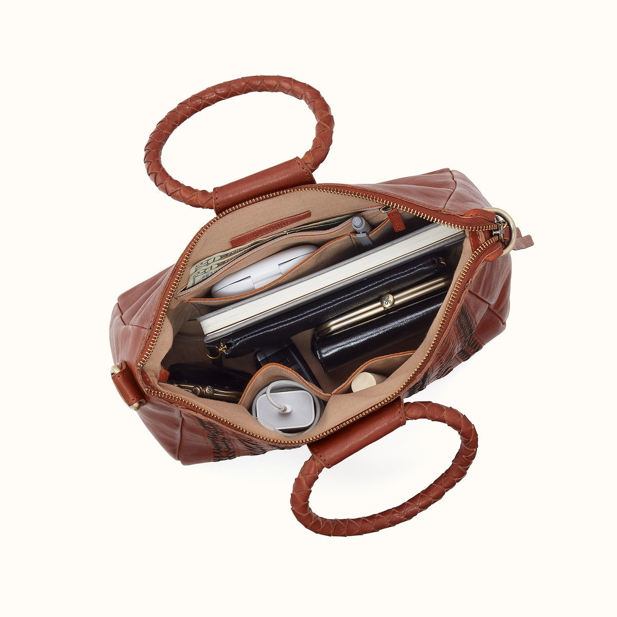Hobo Bags "Sheila" Medium Satchel-Kindling Brown