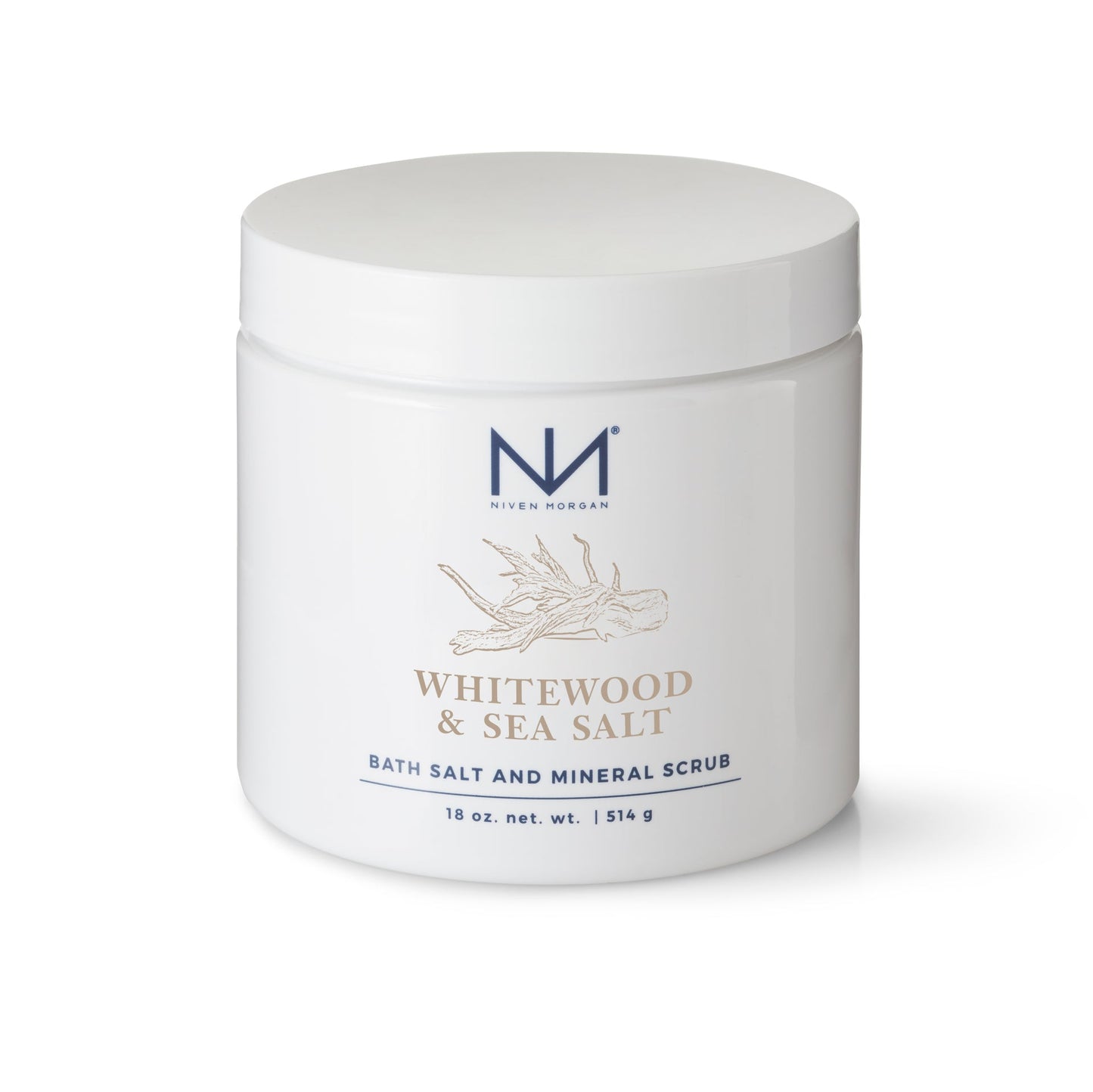 Niven Morgan “Whitewood & Sea Salt” Bath Salt & Mineral Scrub