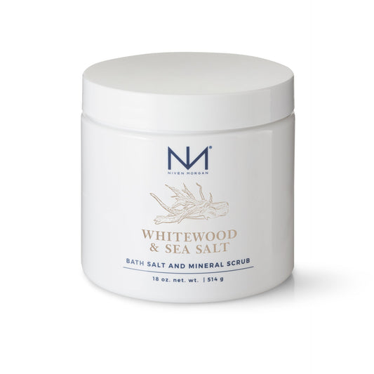 Niven Morgan “Whitewood & Sea Salt Bath Salt & Mineral Scrub