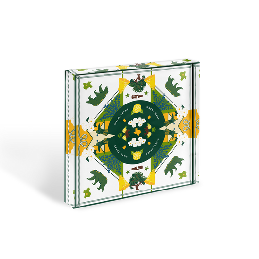 Saturday Silks "Waco" Acrylic Block