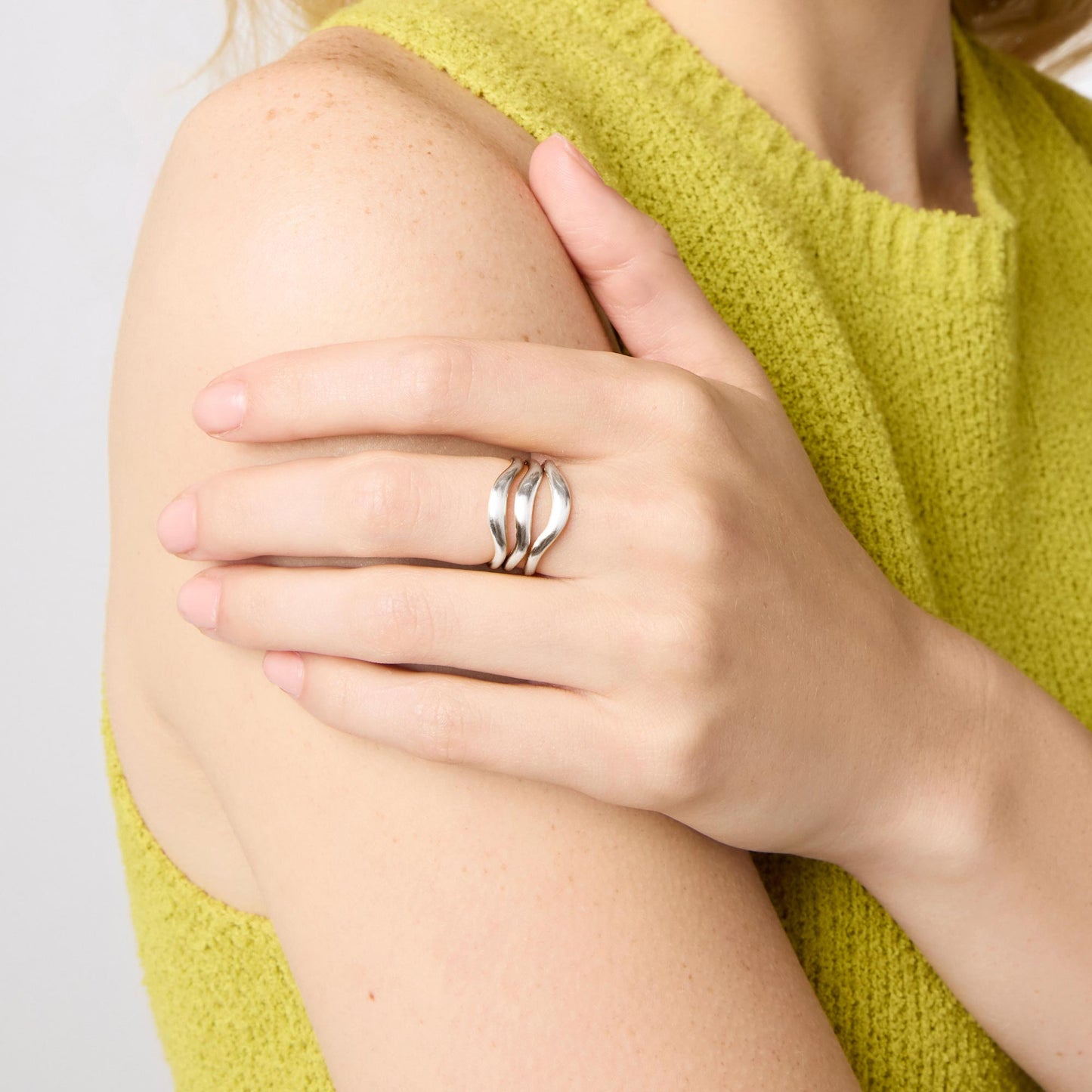 Julie Vos “Wave” Ring - Silver (one size)