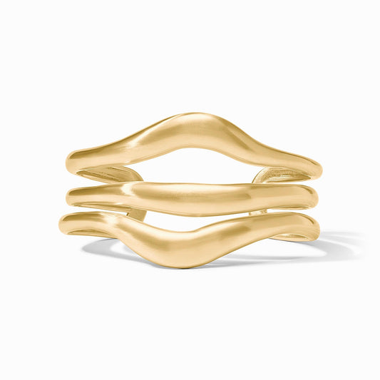 Julie Vos "Wave" Cuff-Gold