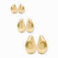 Julie Vos Gold “Wave” Earrings -Medium