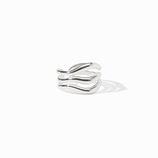 Julie Vos “Wave” Ring - Silver (one size)