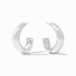 Julie Vos Silver "Wave" Hoop-Medium