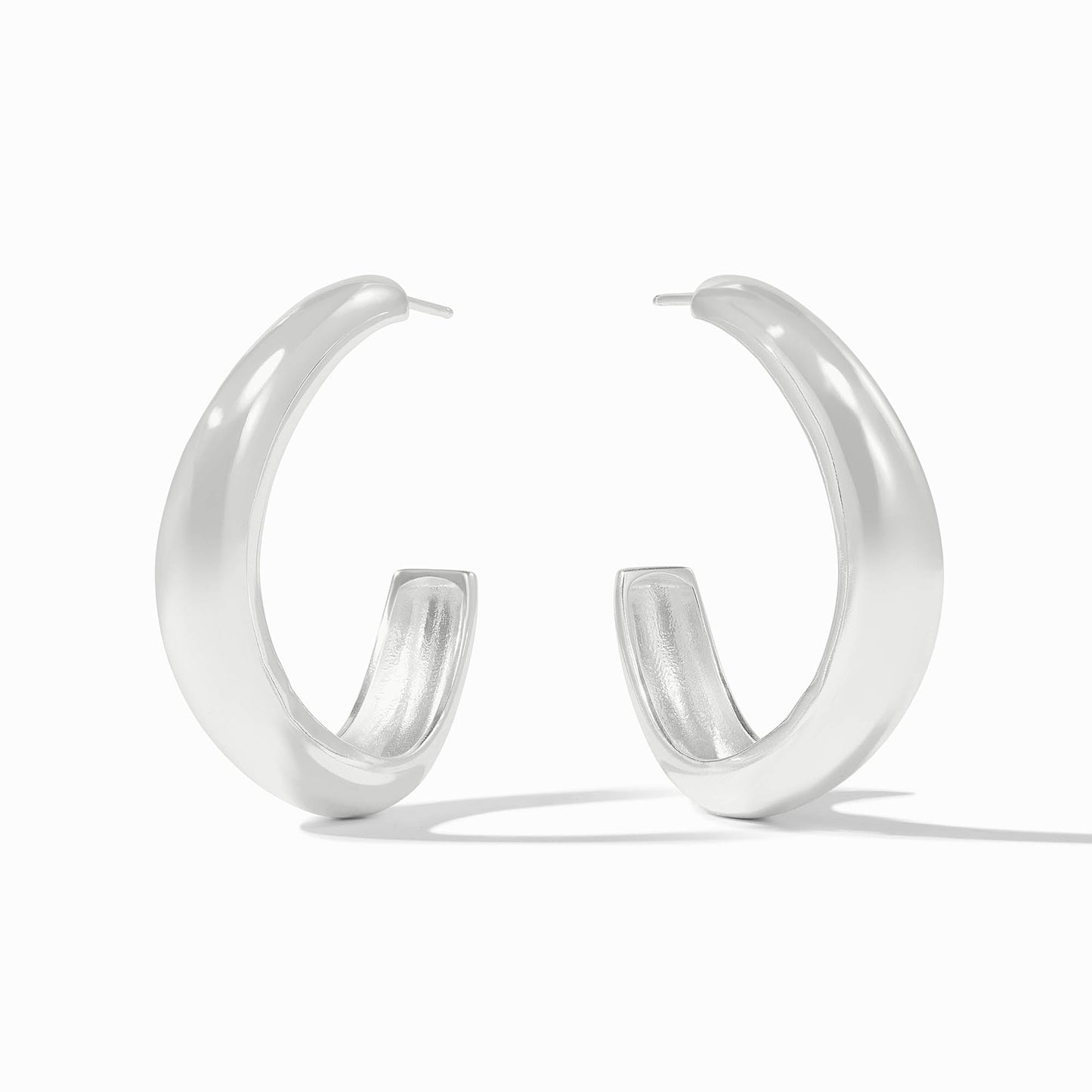 Julie Vos Silver "Wave" Hoop-Large