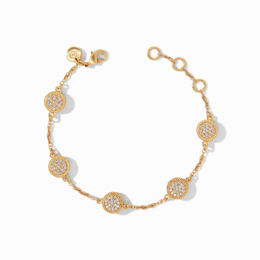 Julie Vos “Windsor” Delicate Bracelet- Gold- Pave Cubic Zirco