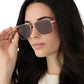 DIFF Eyewear Rip Wheeler “Western” Gold Marbled Brown Polarized Sunglasses