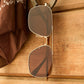DIFF Eyewear Rip Wheeler “Western” Gold Marbled Brown Polarized Sunglasses
