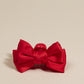 The Darling Effect Mini Satin Bow Claw Clip-Red