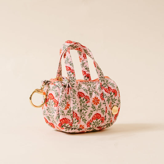 The Darling Effect Itty Bitty Duffle Bag Charm-Everbloom Dusty Rose