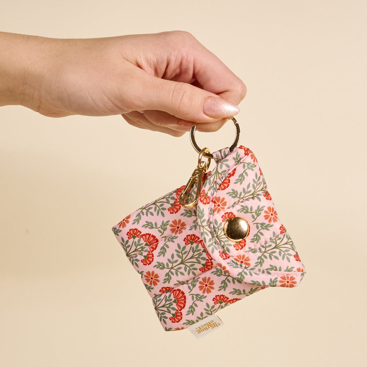 The Darling Effect Puffy Earbud Case-Everbloom Dusty Rose