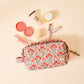 The Darling Effect Essentials Quilted Cosmetic Pouch-Everbloom Dusty Rose