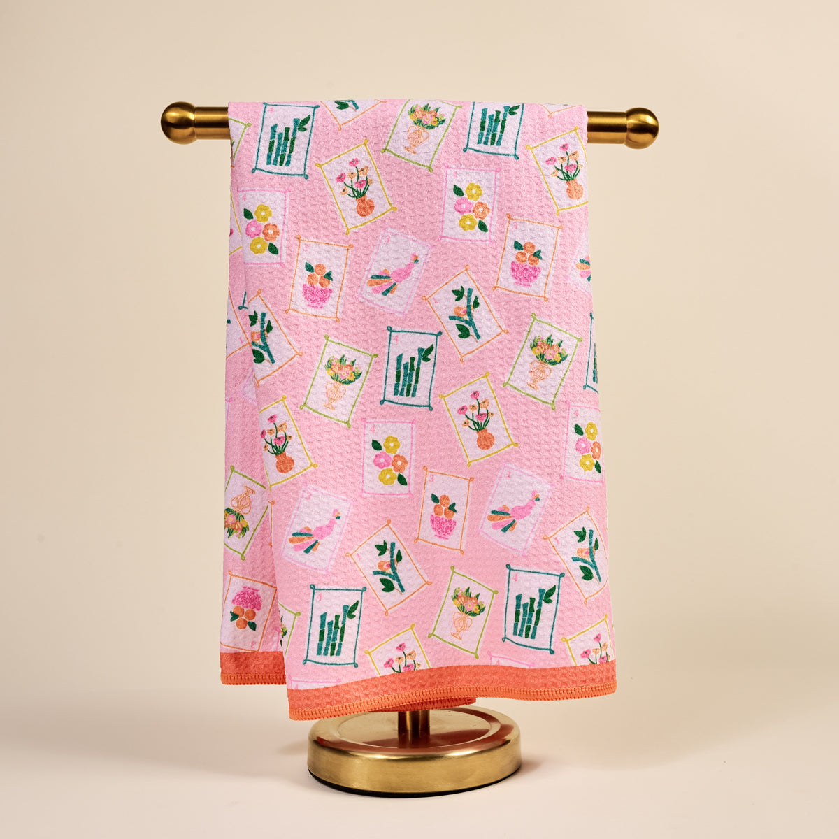 The Darling Effect “It's Mahj Time” Waffle Tea Towel