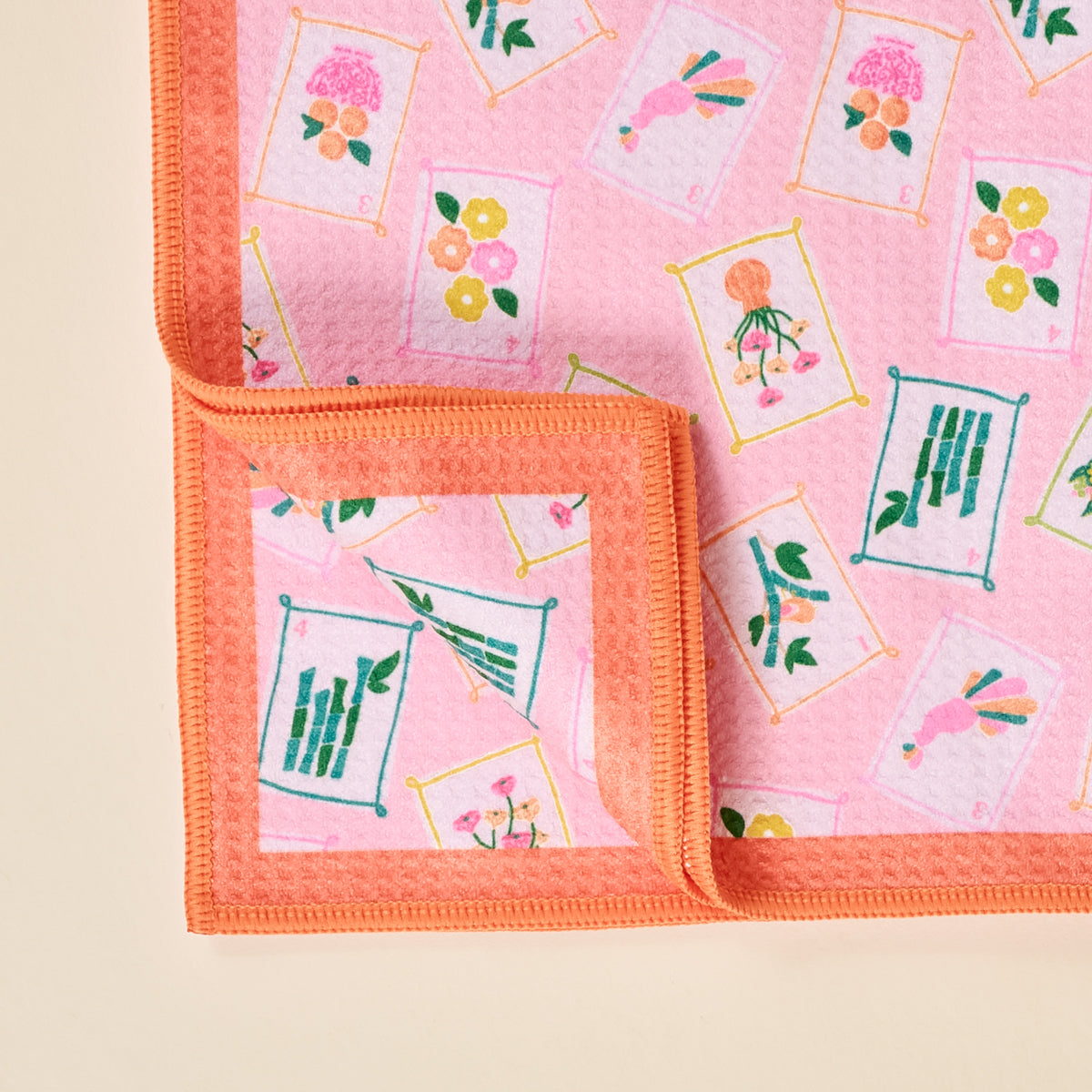 The Darling Effect “It's Mahj Time” Waffle Tea Towel