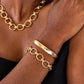 Capucine de Wulf “Cleopatra” Oval Hinged Bangle-Gold