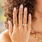 Capucine de Wulf Cleopatra Slice Stacking Ring Set-Hammered Gold