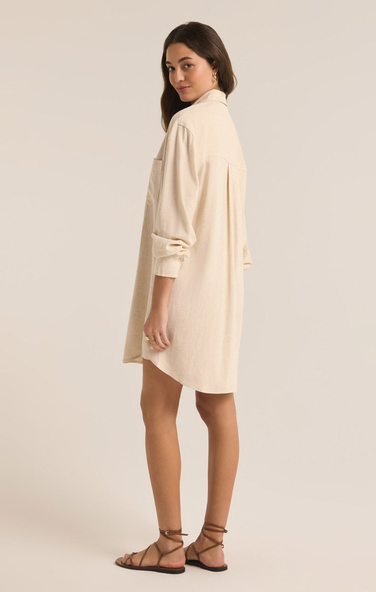 Z Supply Dover Linen Dress- Flax