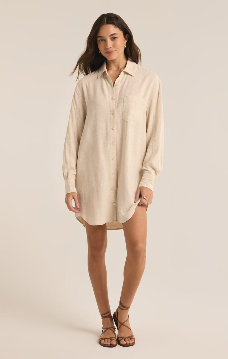 Z Supply Dover Linen Dress- Flax