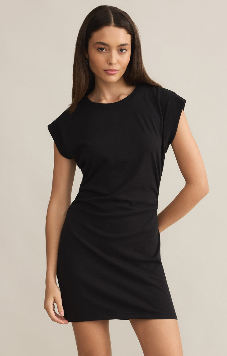 Z Supply Camino Mini Dress-Black