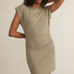 Z Supply Camino Mini Dress-Dusty Palm