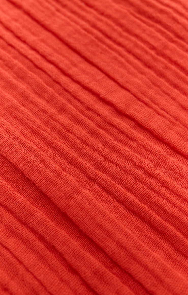 Z Supply New Light Gauze Mini Dress - Cabana Red