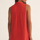Z Supply New Light Gauze Mini Dress - Cabana Red