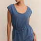 Z Supply Dayshift Jersey Denim Mini Dress - Vintage Indigo