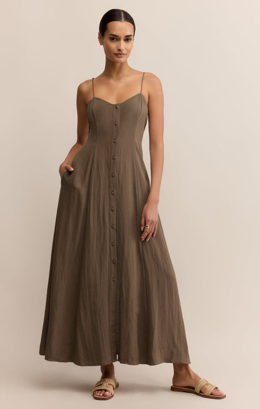 Z Supply Angel Eyes Midi Dress-Tiki