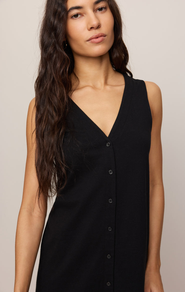 Z Supply Solace Mini Dress- True Black
